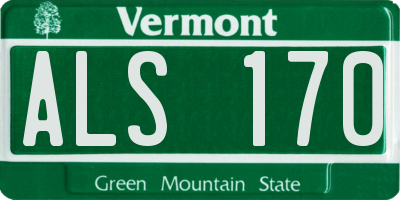 VT license plate ALS170