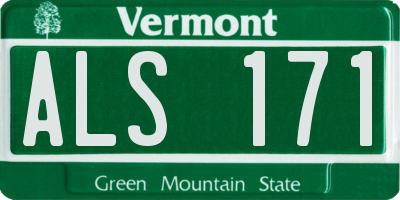 VT license plate ALS171