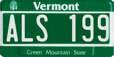 VT license plate ALS199