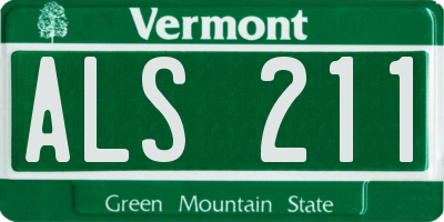 VT license plate ALS211