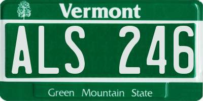 VT license plate ALS246