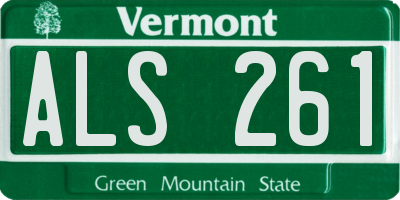 VT license plate ALS261