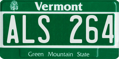 VT license plate ALS264