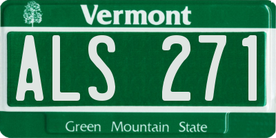VT license plate ALS271