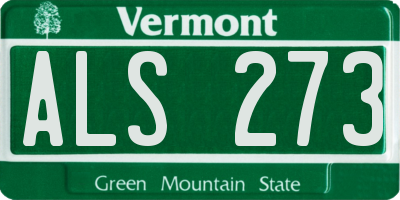 VT license plate ALS273