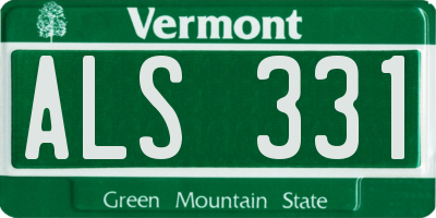 VT license plate ALS331