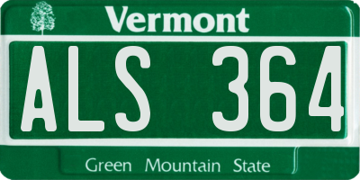 VT license plate ALS364