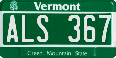 VT license plate ALS367