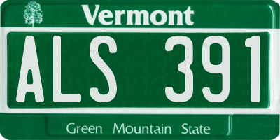 VT license plate ALS391