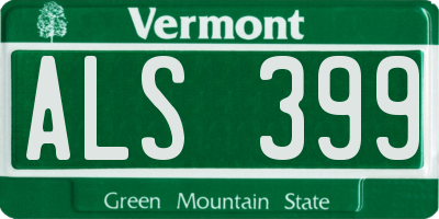 VT license plate ALS399