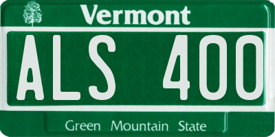 VT license plate ALS400