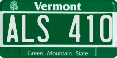 VT license plate ALS410