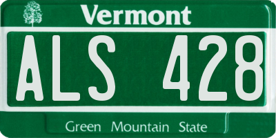 VT license plate ALS428