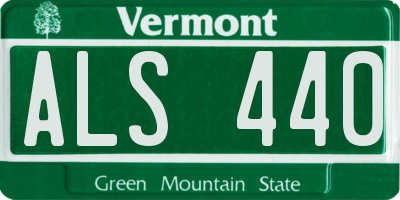 VT license plate ALS440