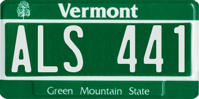 VT license plate ALS441