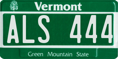 VT license plate ALS444