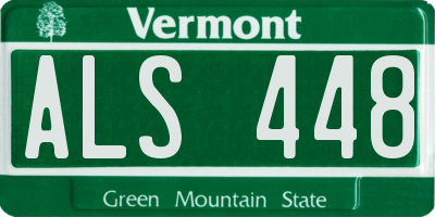 VT license plate ALS448