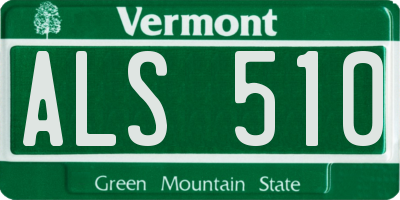 VT license plate ALS510