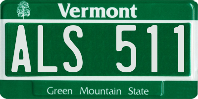 VT license plate ALS511