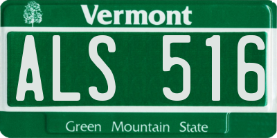 VT license plate ALS516