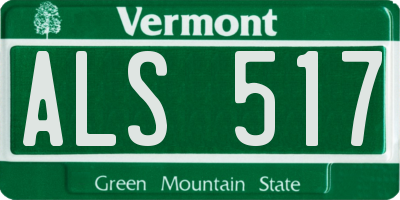 VT license plate ALS517