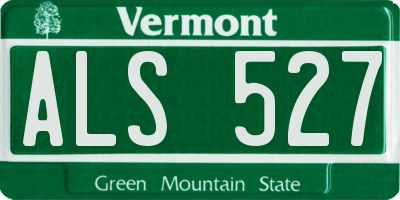VT license plate ALS527