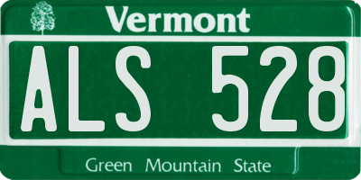 VT license plate ALS528