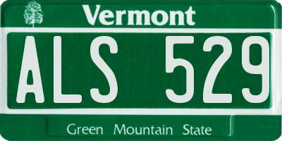 VT license plate ALS529