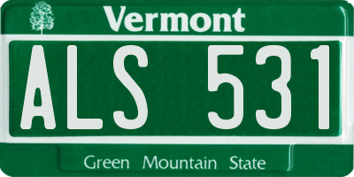 VT license plate ALS531