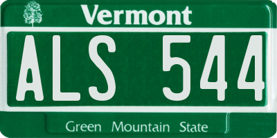 VT license plate ALS544