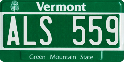VT license plate ALS559