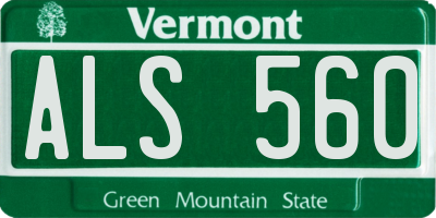 VT license plate ALS560
