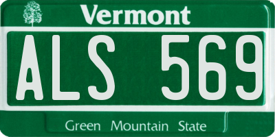 VT license plate ALS569