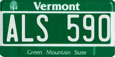 VT license plate ALS590