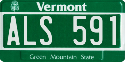 VT license plate ALS591