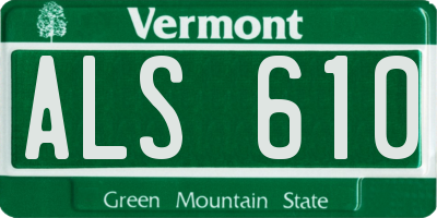 VT license plate ALS610