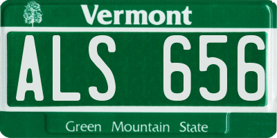 VT license plate ALS656