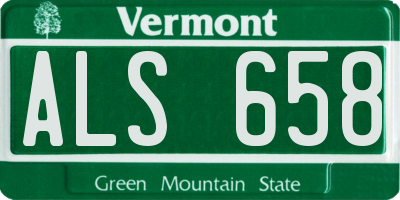 VT license plate ALS658