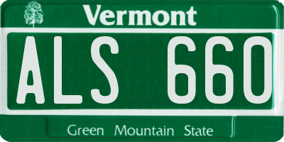 VT license plate ALS660