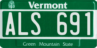 VT license plate ALS691