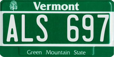 VT license plate ALS697