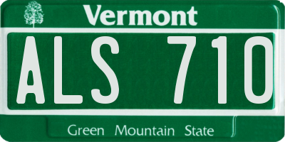 VT license plate ALS710