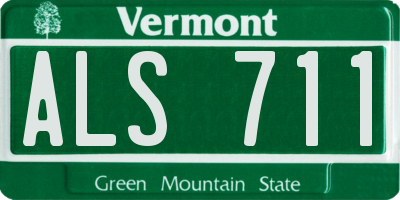 VT license plate ALS711
