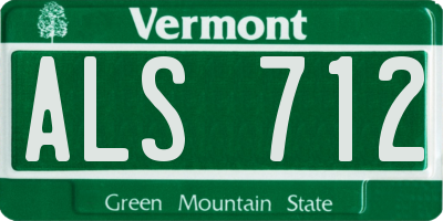 VT license plate ALS712