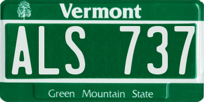 VT license plate ALS737