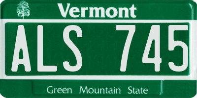 VT license plate ALS745