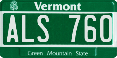 VT license plate ALS760