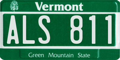 VT license plate ALS811