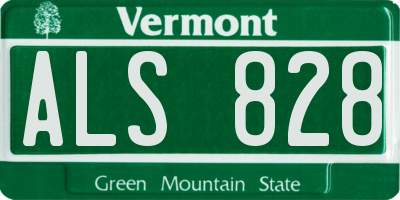 VT license plate ALS828