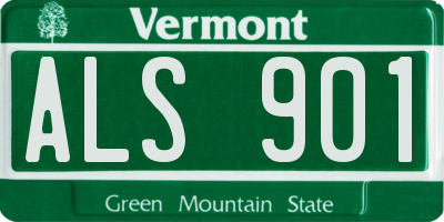 VT license plate ALS901
